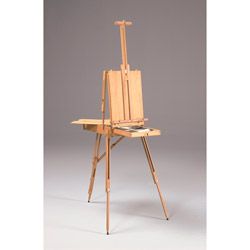 Rivera French Sketch Box Brown Wood Artist Easel With Palette (BrownMaterials Wood, steel, plasticDimensions 71 inches x 23 inches x 39 inches Palette size 11 inches x 18 inchesImported )