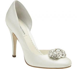 Womens Benjamin Adams London Lamour   White Duchesse Silk Ornamented Shoes