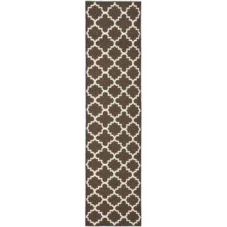 Safavieh Hand woven Moroccan Dhurrie Brown Wool Rug (26 X 6)