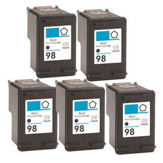 Hp 98 (c9364wn) Black Compatible Ink Cartridge (pack Of 5) (BlackPrint yield 350 pages at 5 percent coverageNon refillableModel NL 5x HP 98 BlackThis item is not returnable Warning California residents only, please note per Proposition 65, this product