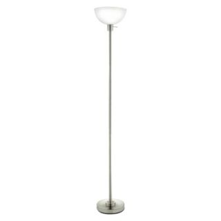 Room Essentials Torch with Glass Shade Floor Lamp (Includes CFL Bulb)