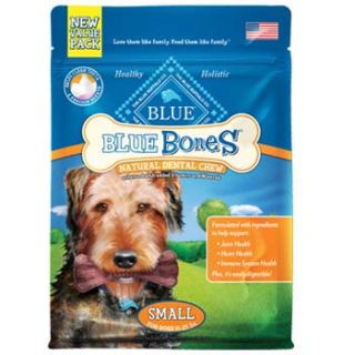 Small Blue Bones Natural Dog Dental Chews, 27 oz.