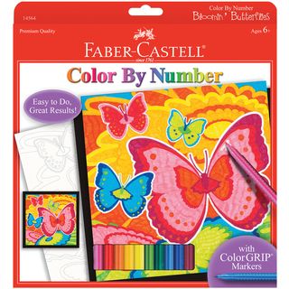 Color By Number Kit bloomin Butterflies
