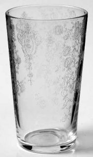 Cambridge Rose Point Clear Flat Juice Glass   Stem 3121,Clear,Etched