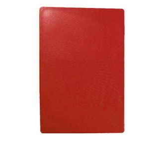 Tablecraft Red Polyethylene Cutting Board, 15 x 20 x 1/2 in, NSF Approved