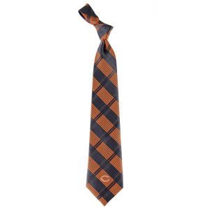 Chicago Bears Eagles Wings Necktie Woven Poly Plaid