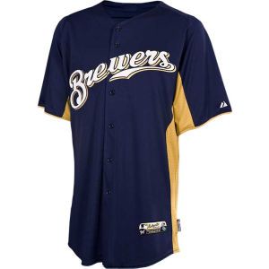 Milwaukee Brewers Majestic MLB Youth Cool Base Batting Practice Jersey