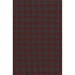Hand woven Camrose Red Wool Rug (36 X 56)