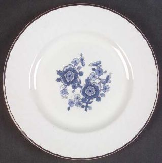 Wedgwood Royal Blue Bread & Butter Plate, Fine China Dinnerware   Blue Floral Ce
