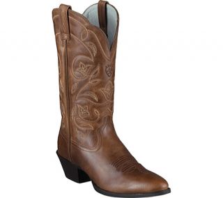 Womens Ariat Heritage Western R Toe   Russet Rebel Full Grain Leather Boots