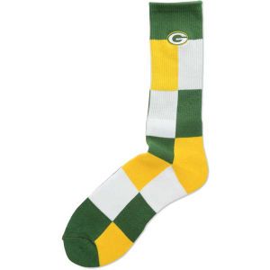 Green Bay Packers For Bare Feet Color Block Crew Sock
