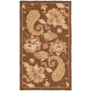 Safavieh Hand made Berkley Brown Wool Rug (29 X 49)