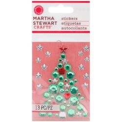 Martha Stewart Christmas Stickers  Gemstone Tree