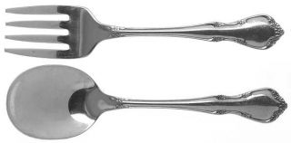 Oneida Toddletime (Stainless) 2 Pc Baby Set (BF, BS)   Stainless, Glossy, Infant