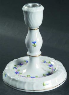 Herend Blue Garland (Pbg) 5 Candlestick Base (Use w/Either 2 Or 3 Lt. Arm), Fin