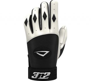 3N2 Batting Gloves   Black/White Gloves