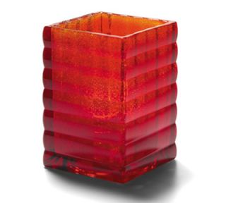 Hollowick Square Optic Block Lamp For HD12, HD17 & HD26, 2.63x3.75 in, Glass, Ruby Jewel