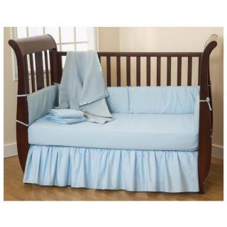 American Baby Company Cotton Percale 5 piece Crib Set (Cotton/polyesterCare instructions Machine wash in warm water, tumble dry, low heatWeave WovenThread count 220JPMA certified YesDimensionsFitted sheet 52 inches long x 28 inches wide x 9 inches hi