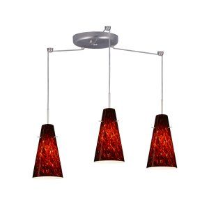 Besa Lighting BEL 3JC 412441 LED SN Cierro Pendant