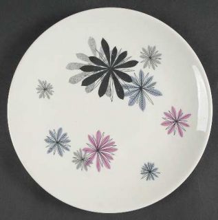 Peter Terris Charpinx Dinner Plate, Fine China Dinnerware   Pink, Blue And Black