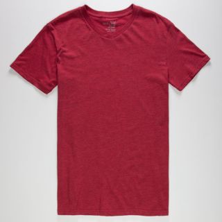 Mens V Neck Tee Heather Red In Sizes X Large For Men 175332373