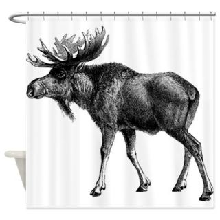  Moose drawing Shower Curtain  Use code FREECART at Checkout