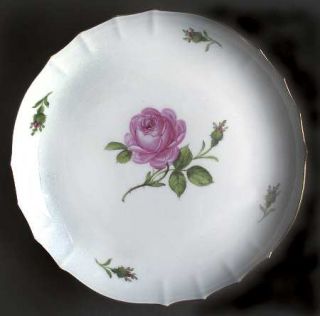 Meissen (Germany) Rose Pink (X Backstamp) Round Shallow Bowl, Fine China Dinne