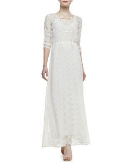 Womens Embroidered Lace Maxi Dress   12th Street by Cynthia Vincent