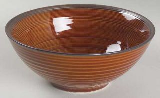 Sango Orbit Brown Coupe Cereal Bowl, Fine China Dinnerware   4801, All Brown, Co