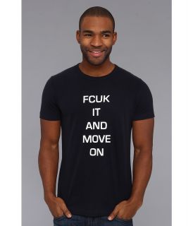 French Connection Move On Tee Mens T Shirt (Blue)
