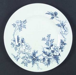 Enoch Wood & Sons Ashbourne Blue (Smooth) Dinner Plate, Fine China Dinnerware  