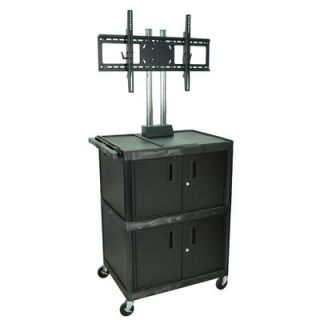 H. Wilson Tuffy 71 Mobile Flat Panel Cart with Cabinet  (Fits 32   60 Scre