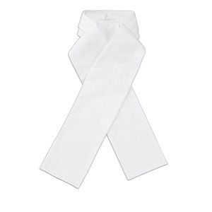 R.j. Classics Platinum Pique Stock Tie untied White Large