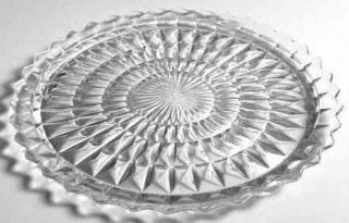Jeannette Windsor Clear Service Plate   Clear, Depression Glass