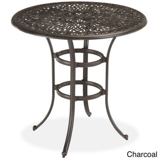 Floral Blossom Bistro Table (Charcoal, TaupeMaterials Cast aluminumFinish CharcoalDimensions 40.5 inches high x 42 inches wide x 42 inches deepModel 5558 35Assembly required.This product will be shipped using Threshold delivery. The product will be de