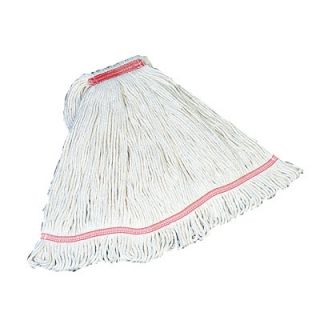 Rubbermaid Swinger Loop Wet Mop Heads, Cotton/synthetic, White