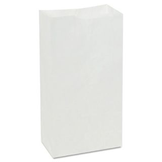 General 4 Paper Bag, 30 pound Base Weight, White, 5 X 3.33 X 9 3/4