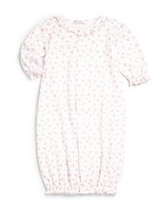 Kissy Kissy Infants Sweet Print Convertible Gown   Pink