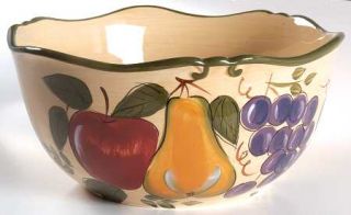 Home Trends Granada Mixing Bowl, Fine China Dinnerware   Various Fruit On Yellow