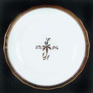Royal Cauldon Tea Leaf Salad Plate, Fine China Dinnerware   Gold Tea Leaf,Gold R