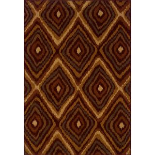 Indoor Red/ Gold Area Rug (67 X 96)