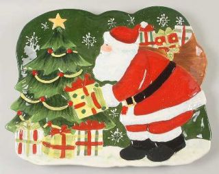 Vintage Santa 16 Figural Platter, Fine China Dinnerware   Susan Winget,Santa&Gi