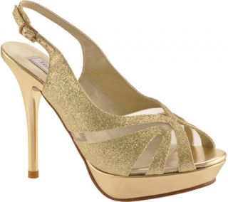 Womens Touch Ups Virginia   Gold Glitter Heels