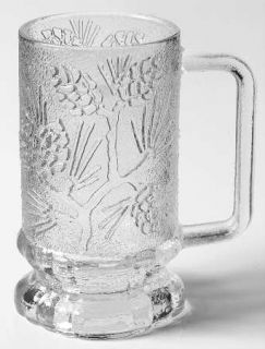 Tiara Ponderosa Pine Beer Glass   Pressed,Textured,Raised Pine Cone Design