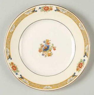 Grindley Venetia Bread & Butter Plate, Fine China Dinnerware   Gold Trim, Rim Sh