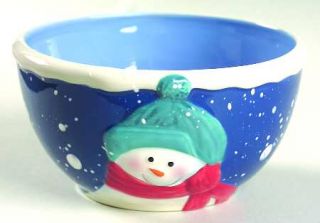 St Nicholas Square Snow Days Coupe Cereal Bowl, Fine China Dinnerware   Snowman
