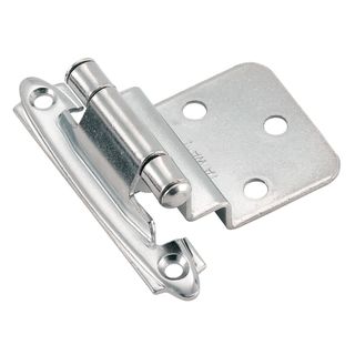 Amerock Polished Chrome 0.375 inch Offset Face Mount Self Closing Hinges (set Of 10)
