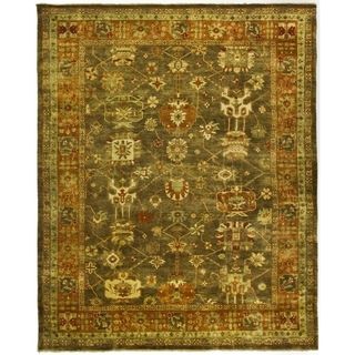 Safavieh Hand knotted Oushak Brown/ Rust Wool Rug (9 X 12)