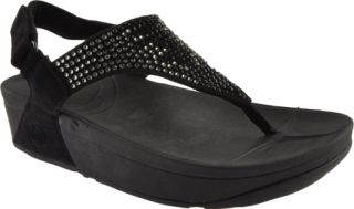 Womens FitFlop Flare Sandal   Black Casual Shoes
