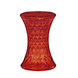 Prisma Transparent Red Stool